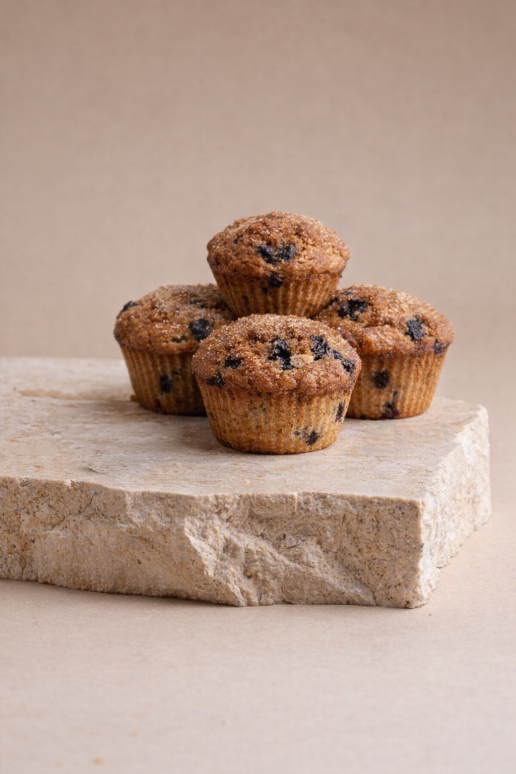 Blueberry muffins, natuurlijk gezoet