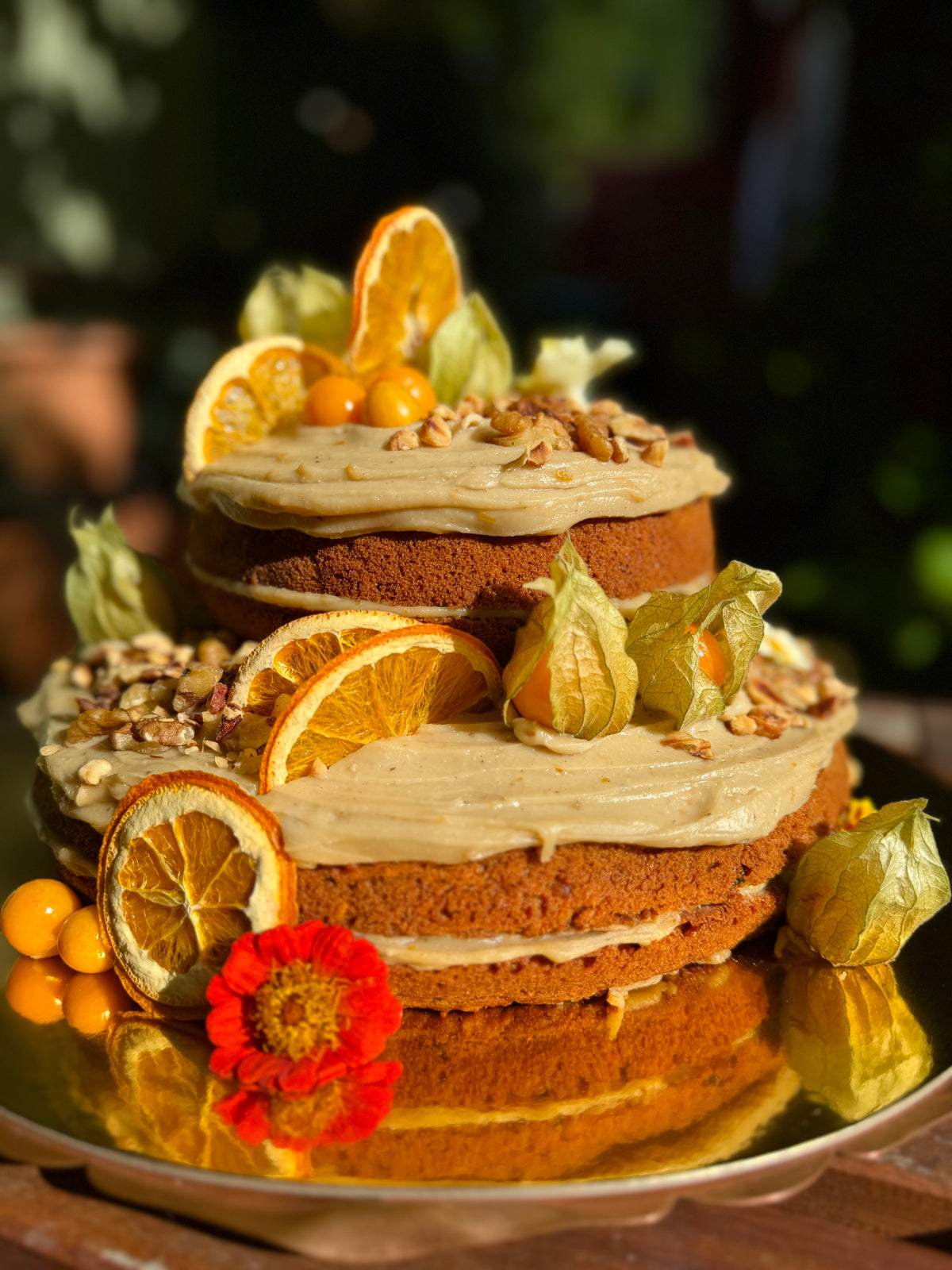 Bruidstaart glutenvrije worteltaart