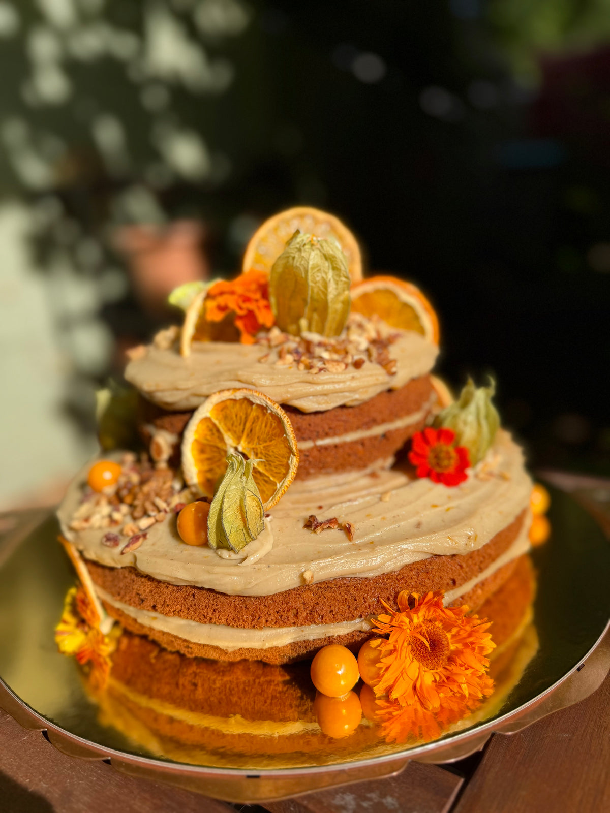 Bruidstaart glutenvrije worteltaart