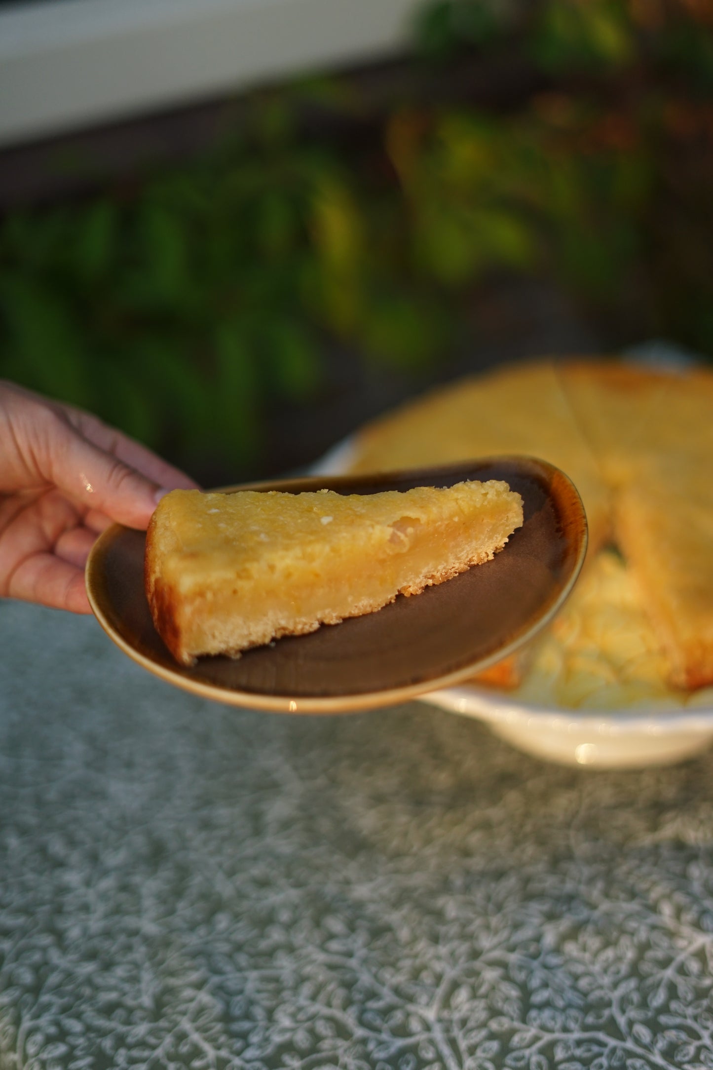 Lemoncurd- gemberkoek taart